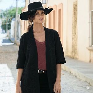 Peruvian Connection Pima Cotton Kimono Cardigan XL